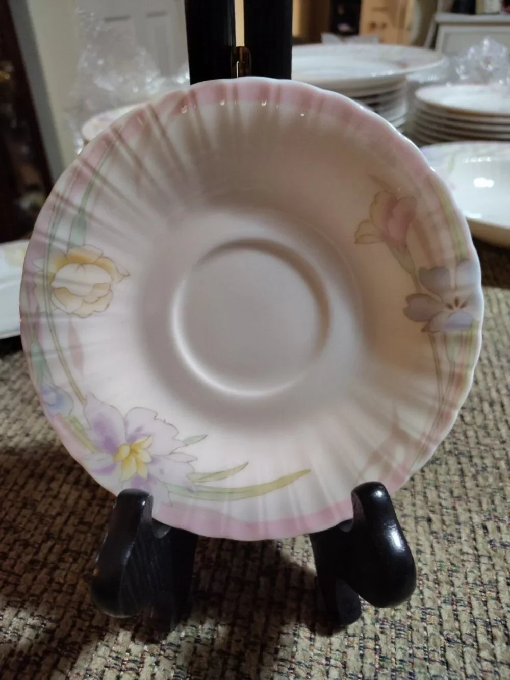 Mikasa Petite Bone PINK MELODY L9810 Saucer(s) Only EXCELLENT